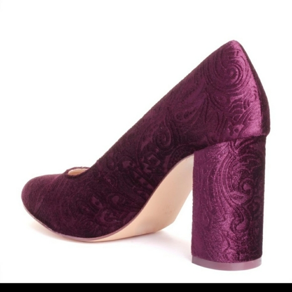 NWOT Nine west jayvee velvet high heel shoe - Picture 9 of 9